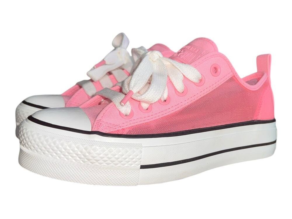 Converse CTAS Lift Platform Mesh Pink Women’s 7 A15047C Sold Out NWOB